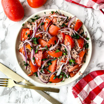 salade tomate et thon