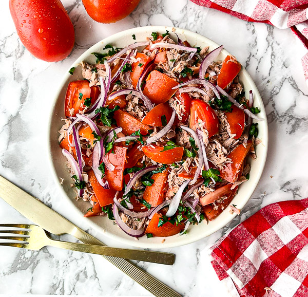 salade tomate et thon